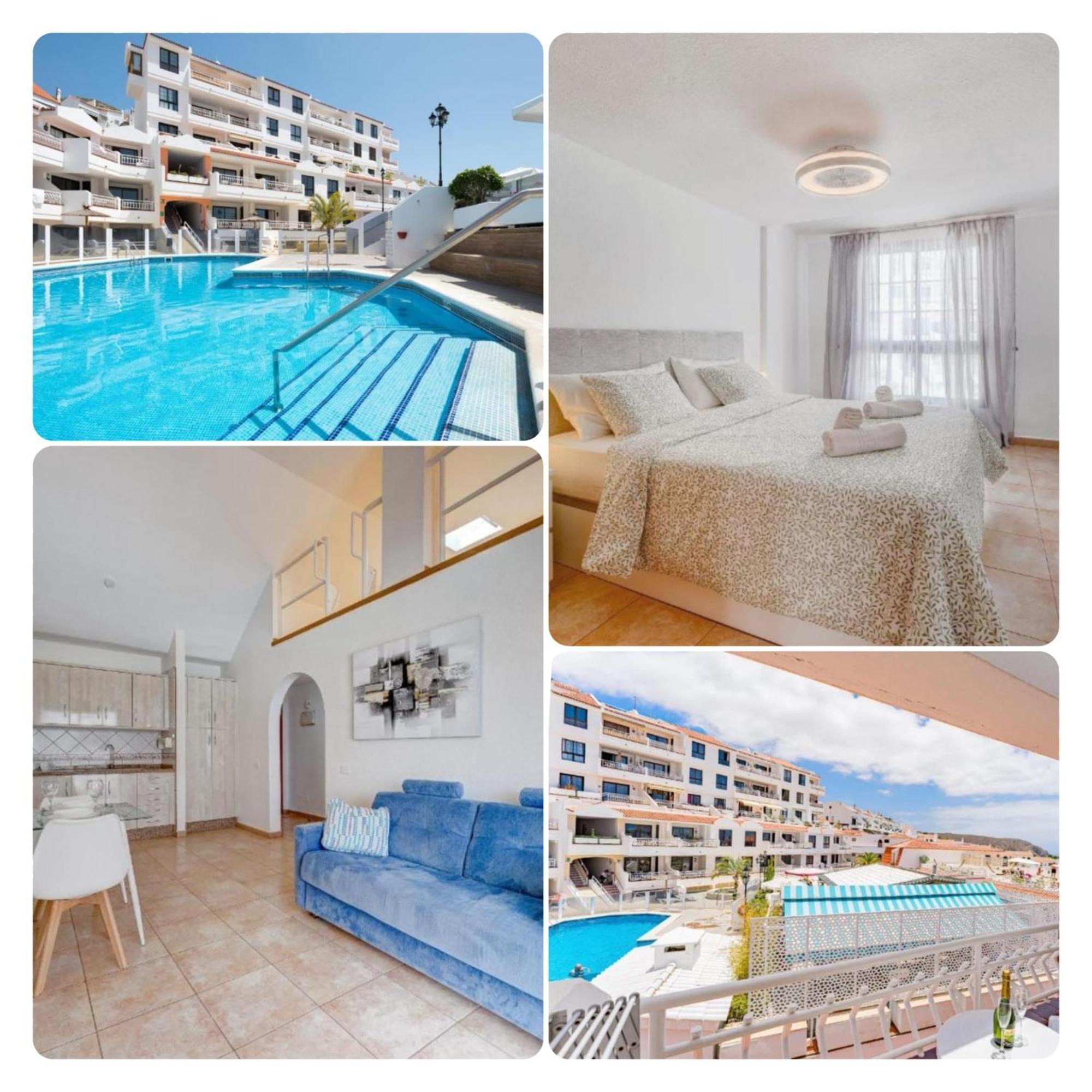 Pretty 1B Apartment In Diamantes 2, Heated Pool Los Cristianos  Kültér fotó